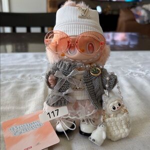 117, Authentic and Stylish Happiness BIE Labubu with Accessories